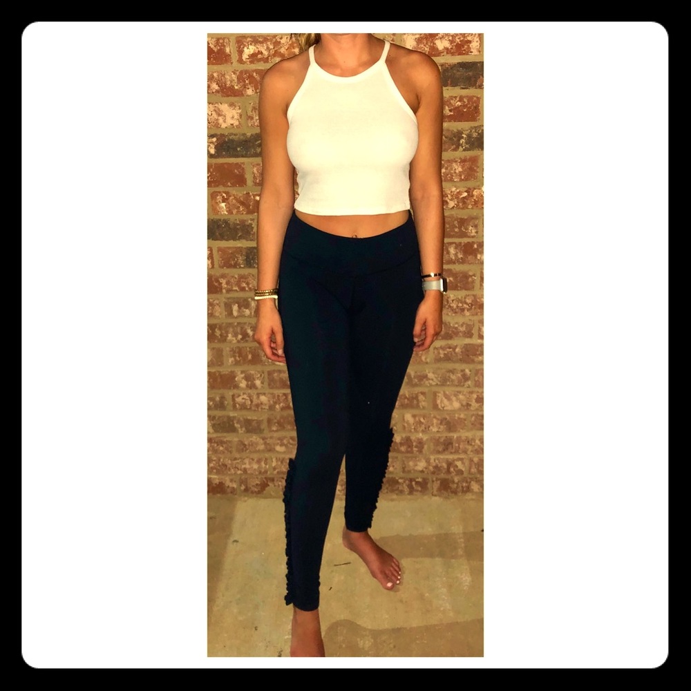 Lululemon ruffle workout leggings